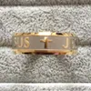 Hoge Kwaliteit Grote Maat 8 MM 316 Titanium Staal Zilver Goud Kleur Jesus Cross Letter Bijbel Bruiloft Band Ring Heren Vrouwen