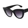 [EL Malus] Grande Olho de Gato Quadro de Marca Designer UV400 Óculos De Sol Das Mulheres Cinza Preto Espelho Sexy Ladies Sun Glasses Feminino Oculos so del SG040