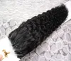 Brasiliansk Kinky Curly 1g / Strand Micro Link Mänskliga hårförlängningar 100g Micro Bead Hair Extensions 100g Micro Loop Ring Hair Extension