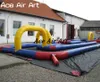 Porte à porte de porte de haute qualité courbe courbée de jeu gonflable piste de divertissement pour enfants pour la course et la vente de voitures enfants faites par Ace Air Art