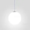 milk white glass ball pendant lamp frosted glass globe suspension light hotel hall restaurant dinning room handmade global hang lighting