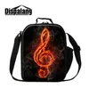 3D Musical Note Printing Lunch Bag For Children Thermal Insulated Lunch Bags For School Kids Meal Package Picnic Food Lunch Box For Students