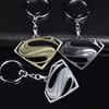 Super Heroes Batman Superman Metal Key Pendant Keyrings Comic Keychain Animal Bat Charms Key Chain Rings Christmas Gift Fans Drops6554255