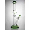 Verre Bong Water Bongs tube Straight Tube Bongs 15 pouces CHEE DE MAISE DOME PERCS PIES D'EA