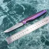 Coltello pieghevole Rike RK1507S CPM-S35VN lama TC4 Coltello da caccia in titanio con impugnatura da campeggio esterna, utensile EDC