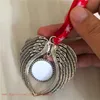 sublimation christmas ornament decorations angel wings shape blank hot transfer printing consumables supplies new style wholesales