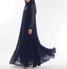 Moda abito musulmano Abaya Abbigliamento islamico per le donne Malaysia Jilbab Djellaba Robe Musulmane Turkish Baju Kimono Kaftan Tunica242G