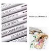 24 36 48 crayons de couleur crayons aquarelle plomb stylo de couleur soluble dans l'eau259L