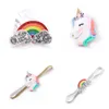 10pcs/lot Glitter Cartoon Animals Glitter Felt Horse Girls Hairpins Kids Summer Style Hair Clips Delicated Elastic Hairbands