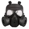 Máscara de gás de ventilador duplo M40 CS Capacete de Paintball Capacetas Táticas do Exército de MotoClista Guard FMA Cosplay1973799