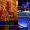 Strängar Ny 3x6m 600 LED -fönstergardin Icicle String Fairy Lights Wedding Party Decor Xmas Garland Christmas Indoor Outdoor Lighting Home