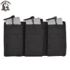 Sinaraft Tactical Triple Open Top 5.56 223 Fast Tactical Magazine Pouch Molle Rifle Pistol Mag Tri Holster Ammo Bag Högkvalitativ nylon