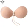 Wechery Strapless Bra Push Up Bralette Sexy Bras for Bikini Wedding Dress Women Silicone Invisible Adhesive Bra Plunge brassiere Fashion