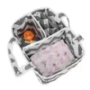 Bärbar baby blöja förändring arrangör mummy handväska med nappy changing pad nappy väska barnvagnstillbehör stark tvättbar baby blöja caddy