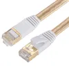 Cat 7 Ethernet Cable Nylon flätad 16ft CAT7 Höghastighet Professionell guld 182H