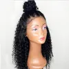 360 lace frontal wig kinky curly 130% density full natural hd laces high ponytail water wave front human hair wigs for black women diva1