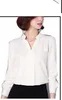Camicette in chiffon Camicie Nuove camicie da donna autunno inverno stile coreano caldo Camicetta elegante da donna da ufficio Top rosa azzurro 102