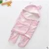 Sacchi a pelo appena nati Coperte per bambini Fasce Passeggino per bambini Carrello Swaddle Fleece Canguro Sacco a pelo Carrier Involucri invernali Biancheria da letto B3705