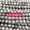 NB0053 Hot Sale Trendy Natural Stone Map Jasper Loose Beads High Quantity Stone Wholesale Round Bead Jewelry Making Accessory