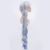 Cosplay-Perücke mit langen weißen blauen Haaren für RWBY Weiss Schnee White Trailer