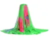 النساء الأزهار طباعة الحرير التفاف وشاح لينة رقيقة أنبوبي باندانا الشتاء شال المرأة paisely bufandas الرأس الكبير 200 * 150 سنتيمتر