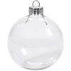 Ornamenti di palline di Natale Palline di vetro di Natale Decorazione 80mm Palline di Natale Palline di vetro trasparente 3 "/ 80mm Ornamenti di Natale