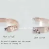 Populaire mode roségoud 316L roestvrijstalen schroefboekarmband met schroevendraaier en originele doos verliezen nooit armbanden