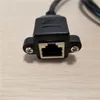 1 قطعة برغي قفل لوحة جبل RJ-45 RJ45 Cat5 ذكر إلى أنثى تمديد كابل شبكة إيثرنت الحبل 1M