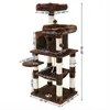 Gratis frakt Cat Tree Condo Multi-Level Kitty Play House Sisal Scratch Inlägg Tower Brown UPCT15Z Möbler och klättringsverktyg