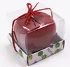 Apple Shaped Fruit Candles Candle Scented Bougie Festival Atmosfär Romantisk Party Dekoration Jul Eve Nyår Inredning Gratis frakt