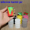 Boîtes Conteneurs de baril de tambour à huile Antiadhésif 26ml Silicone Dab Conteneur de stockage Pot à vis Top 20pcs / lot Couleur mélangée