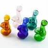 Vente chaude Mini Pipe À Eau Verte Pipe À Fumer En Verre 4 Pouces Barboteurs Colorés Pipes À Fumer Herb Totacco Pipe BEP01