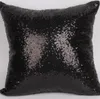 Glitter Sequin Pillow Case Solid Color Cushion Cases Cover Cafe Car Seat Sofa Reversible Sequins Flip Home Textile No Filling