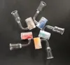 Banger al quarzo termocromico 14mm 18mm Maschio Femmina Banger termico al quarzo a 90 gradi Chiodi color sabbia Cambia colore Chiodi al quarzo per Dab Rig