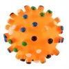 Wholesales Free shipping 2018 Pet Dog Puppy Cat Animal Toy Rubber Ball With Sound Squeaker Chewing Ball
