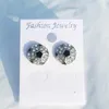 Exquisite Soccer Stud Earrings For Women Girls Zirconia Crystal Football Earrings Creative Jewelry Fashion Accessories