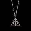 100st Book the Deathly Hallows Necklace Antique Silver Bronze Gold Deathly Hallows Pendants Fashion Jewelry Best Selling5933825