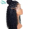 Bythair Kinky مجعد 13x6 الجزء العميق الدانتيل الجبهة الباروكة قبل التقطه البرازيلي العذراء الشعر البشري كامل الرباط الباروكة مجعد 150٪ الكثافة عقدة ابيض