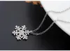 collier de flocon de neige fait avec du cristal autrichien nouveaux bijoux de Noël pour les filles placage de couleur or blanc meilleur cadeau de bijoux