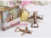 Portable Premium Zinc alliage Bar fournitures Avion Aventure Avion Vin Bière Ouvre-Bouteille De Mariage Cadeau Boîte Décor c469