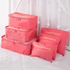 6pcsset Reizen Opbergtas Kleding Netjes Zakje Bagage Organizer Draagbare Container Waterdichte Koffer Organizer Organizer1940172