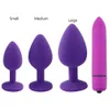 Silicone anal vibrador brinquedos sexuais para mulher feminina clitóris estimulador 10 velocidades Bullet Vibrator Butt Plug