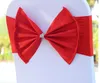 La fascia elastica della sedia copre i telai per la festa nuziale di promenade con la fibbia del cerchio Spandex Bowknot Tie Sedie Sash Buckles Cover Free DHL WX9-556