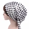 Satin Head Scarf Sleep Bonnet Silky Head Covering Head Wrap Ladies Hair Scarf Cap For Women Girl 9 F￤rger