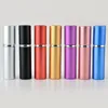 5 ml Mini Taşınabilir Doldurulabilir Parfüm Atomizer Renkli Sprey Şişe Boş Parfüm Şişeleri moda Parfüm Şişesi DHL Ücretsiz Kargo