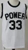 St Joseph CT Power Jerseys Man High School Basketball 33 Lewis Alcindor Jr Jersey Team Noir Extérieur Blanc Pur Coton Top Qualité