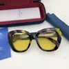 Роскошь 0327S Exquusite Butterfly Sunglasses 52-20-140 Женский градиент-градиент анти-UV400 кошачьих глаз Goggles Goggles