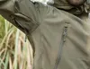 Mäns Desinger Tactical Uniform Outdoor Coat Soft Shell Jakt Jacka Vindtät Vattentät Varm Vandring Jacka Gratis frakt