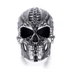 316L Stainless Steel Alien Skull Ring for Men Hip hop party ring male