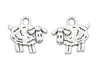 200Pcs alloy Animals Sheep Charms Antique silver Charms Pendant For necklace Jewelry Making findings 16x15mm2934